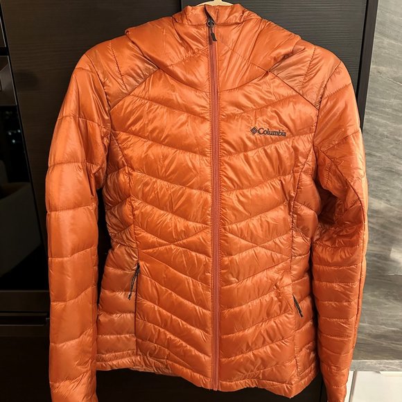 Columbia Women’s Joy Peak Insulated Hooded Jacket - Faded Peach - Size Small - Picture 5 of 9